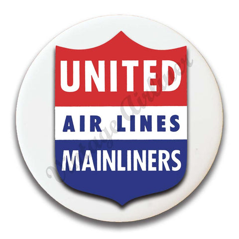 United Airlines 1940's Mainliner Cover Magnets