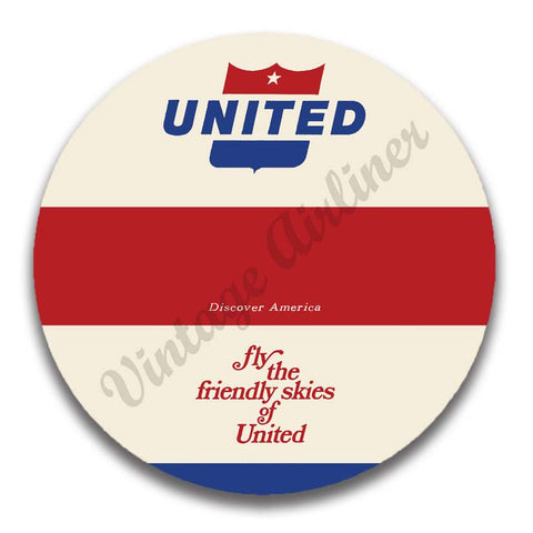 United Airlines Friendly Skies Magnets