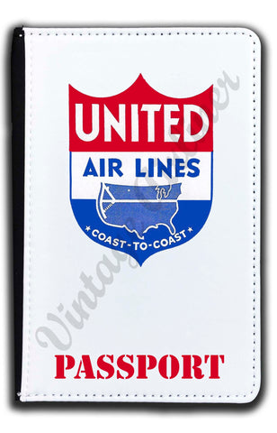 United Airlines Coast To Coast Passport Case