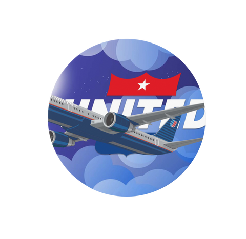 United 767 Round Coaster