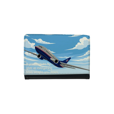 United "If You Want to Fly" Passport Case