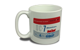 United Airlines 1950's DC-7 Mainliner Bag Sticker  Coffee Mug