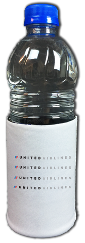 United Airlines Logo Cover Bag Sticker Koozie