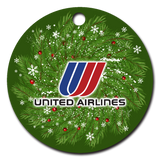 United Airlines 1974 Tulip Logo Ornaments