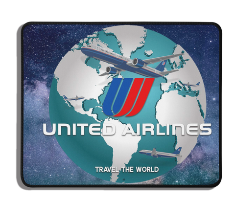 United Airlines Globe Mousepad