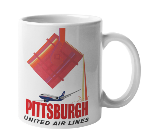 United Airlines Pittsburgh Coffee Mug