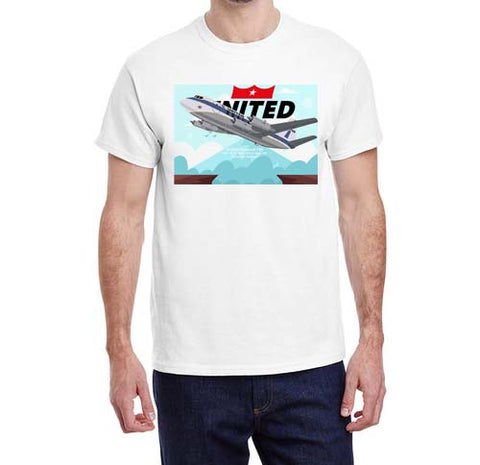 United Airlines Vickers Viscount 745 T-shirt