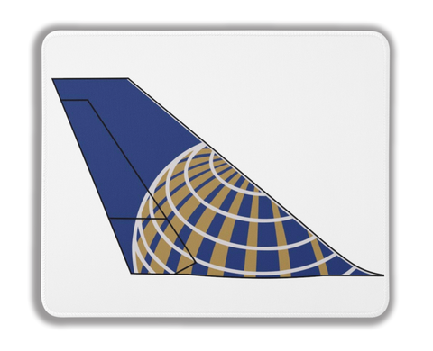 United Airlines Livery Airplane Tail Art Mousepad