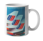 United Airlines Livery Plane Tails Coffee Mug