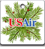 US Air 1989 Logo Ornaments