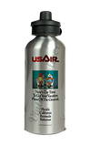 US Air 1982 Timetable Cover Aluminum Water Bottle