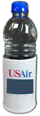 US Air Timetable Cover Bag Sticker Koozie