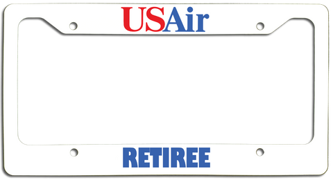USAir Retiree - License Plate Frame - Last Logo