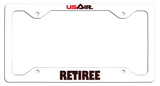 USAir Retiree - License Plate Frame - First Logo