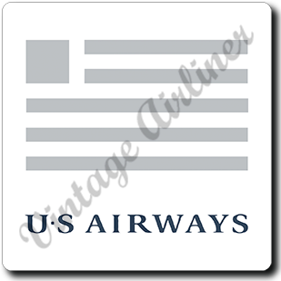 US Airways Logo Square Coaster