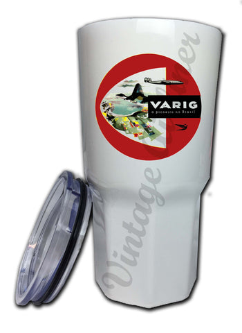 Varig Airlines 1950's Bag Sticker Tumbler