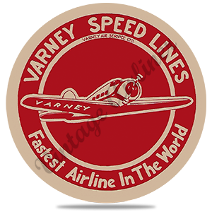 Varney Speed Lines Bag Sticker Round Coaster
