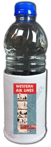 Western Airlines Skyway To Western Playgrounds Koozie