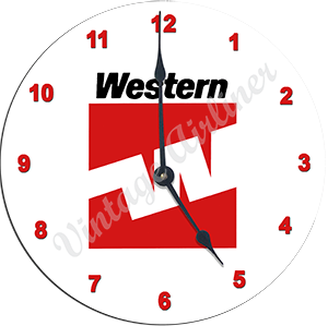 Western Airlines Last Logo Wall Clock