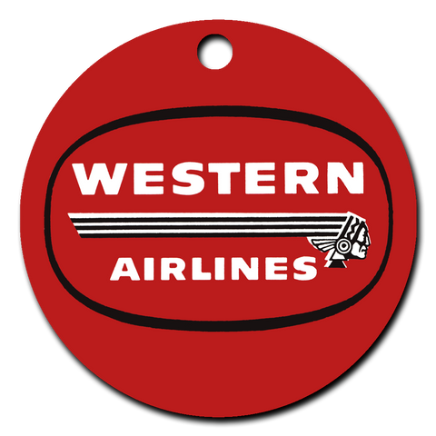 Western Airlines 1950's Vintage Logo Ornaments