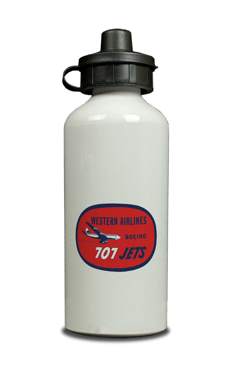 Red Boeing Logo Water Bottle