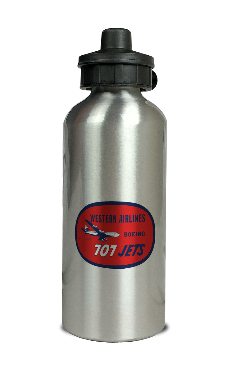 Red Boeing Logo Water Bottle