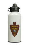 Western Airlines Vintage Oldest Airline Aluminum Water Bottle