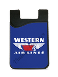 Western Airlines Vintage 1950's Logo Card Caddy