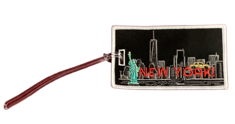 New York - Embroidered Bag Tag