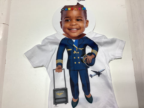 Add A Kid Infant Female Pilot T-Shirt