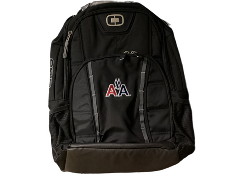 Ogio Bolt Black Backpack w/ Old AA Logo