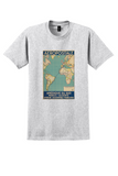 Aeropostale South America T-Shirt - Vintage Route Map Poster - Ash