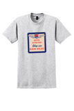 Alaska Airlines T-Shirt - Vintage Ship Via Routing Label - Ash