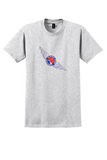 Alaska Star Airlines T-Shirt - Vintage Winged Star Bag Sticker - Ash