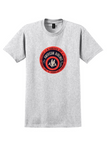 American Overseas Airlines T-Shirt - Vintage AA System Roundel Sticker - Ash
