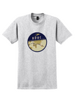 BOAC T-Shirt - Vintage Speedbird Routes Across the World Sticker - Ash