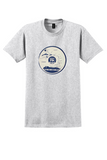 BWIA T-Shirt - Vintage British West Indian Airways Map Sticker - Ash