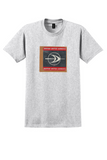 British United Airways T-Shirt - Vintage BUA Emblem Bag Sticker - Ash
