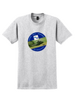 EH101 Helicopter T-Shirt - Vintage EH Industries Utility Sticker - Ash
