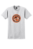 Chicago and Southern T-Shirt - Vintage Dixieliner Service Bag Sticker - Ash