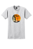 Air Atlas T-Shirt - Vintage Moroccan Minaret Bag Sticker - Ash