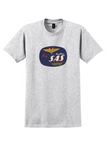 SAS T-Shirt - Vintage Fly SAS To 42 Countries Bag Sticker - Ash
