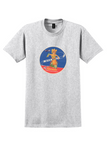 Garuda Indonesian Airways T-Shirt - Vintage See Bali Dancer Bag Sticker - Ash