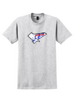 Air Europa T-Shirt - Vintage Die-Cut Jet Bag Sticker - Ash