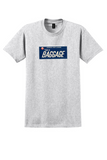 JAL Japan Air Lines T-Shirt - Vintage Navy This Is Baggage Label - Ash