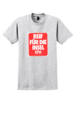 LTU T-Shirt - Vintage Reif Für Die Insel Bag Sticker - Ash