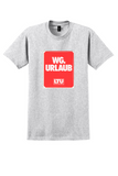 LTU T-Shirt - Vintage Wg. Urlaub Bag Sticker - Ash