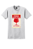 Malaysia Airlines T-Shirt - Vintage Fragile Mudah Pecah Label - Ash