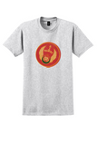 Air Maroc T-Shirt - Vintage Winged Roundel Bag Sticker - Ash