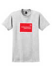 Northwest Airlines T-Shirt - Vintage Red N Logo Bag Sticker - Ash